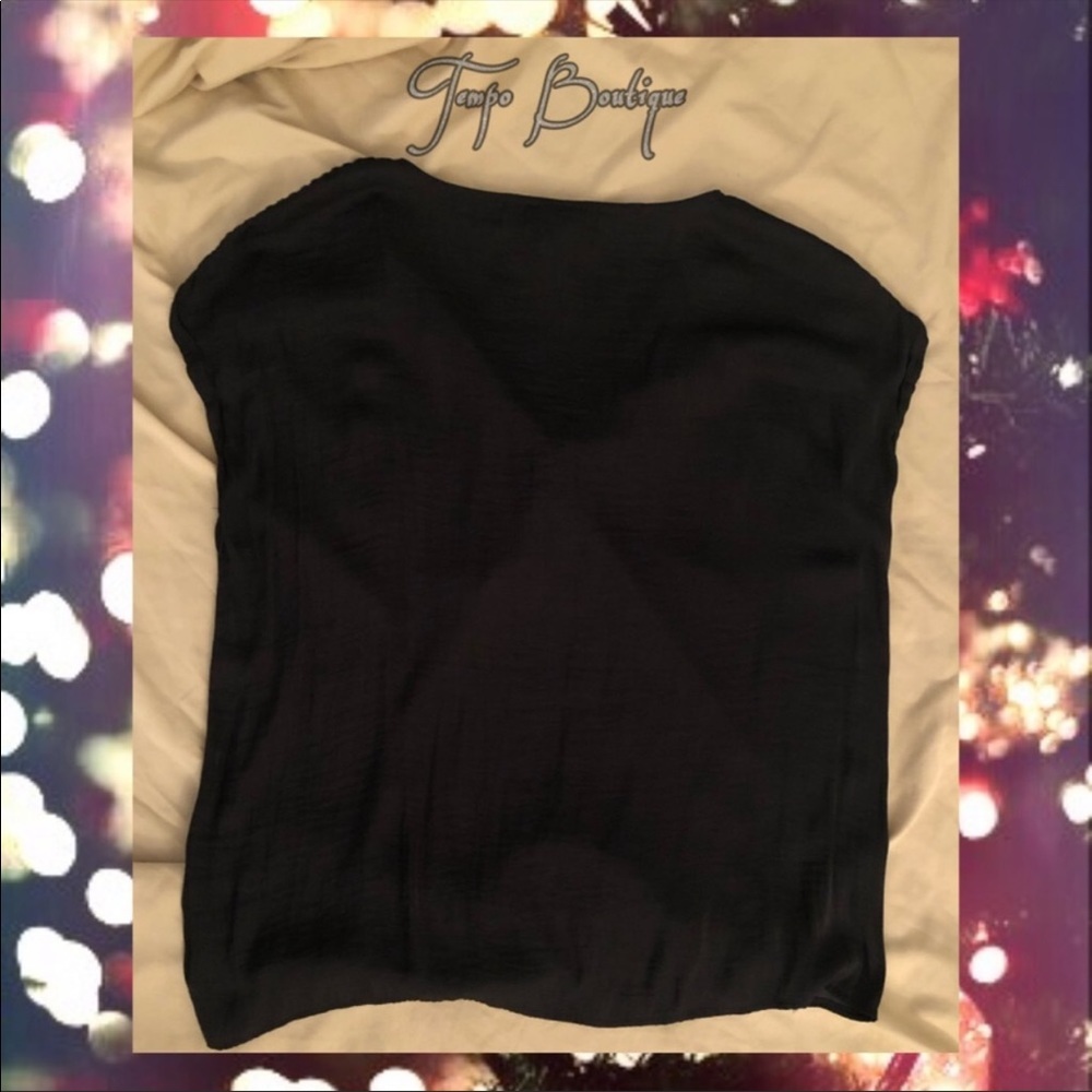 Short Sleeve Wrap Blouse with Shoulder Lace Accent - Picture 3 of 5